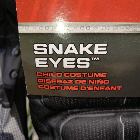 *NWT DISGUISE SNAKE EYES SIZE SMALL 4 - 6 COSTUME - Picture 5 of 7